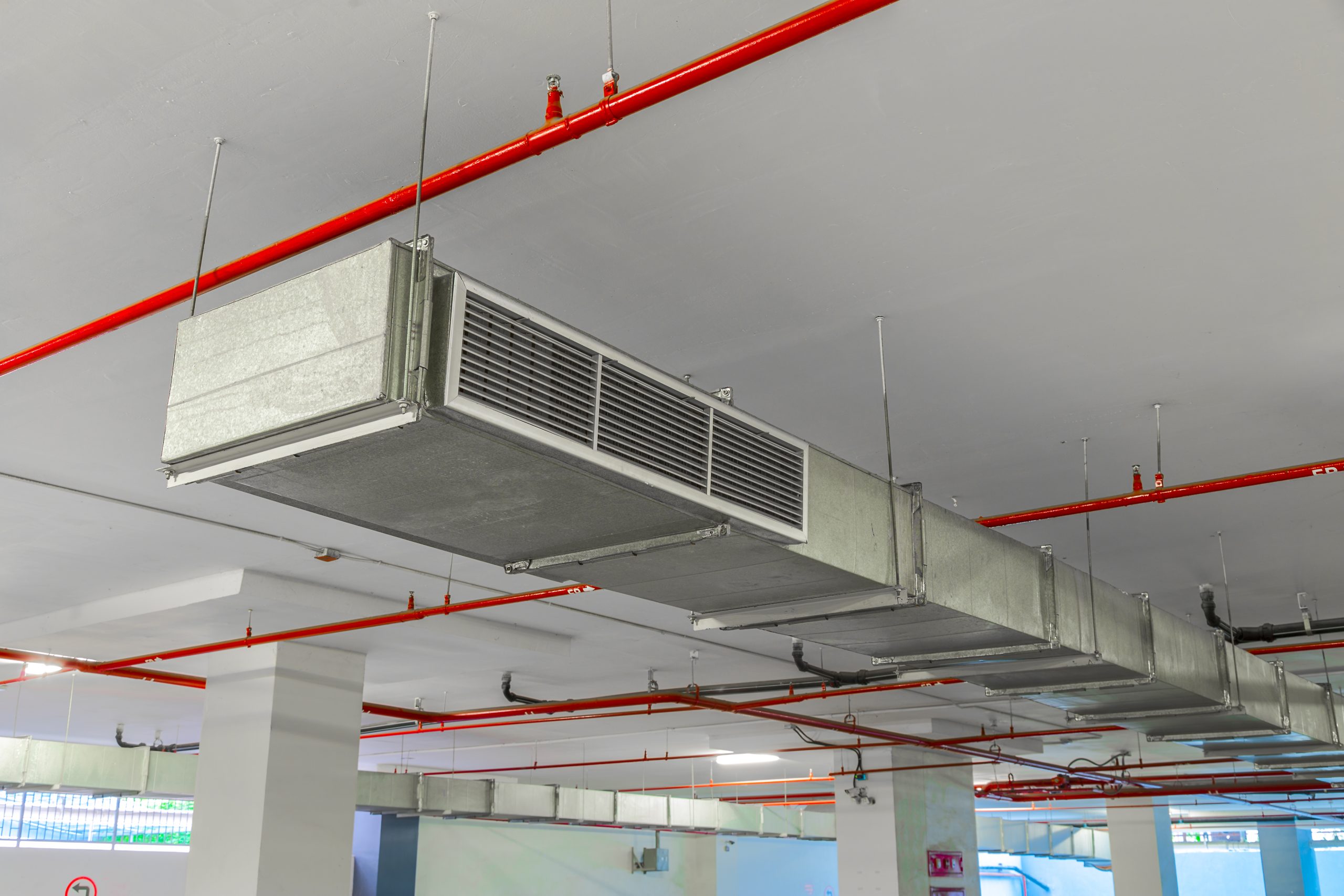 Industrial,Air,Duct,Ventilation,Equipment,And,Pipe,Systems,Installed,On